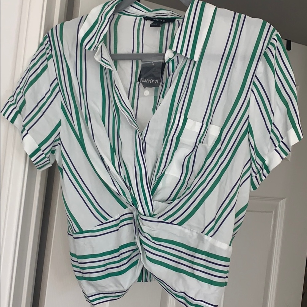 Forever 21 stripped crop top